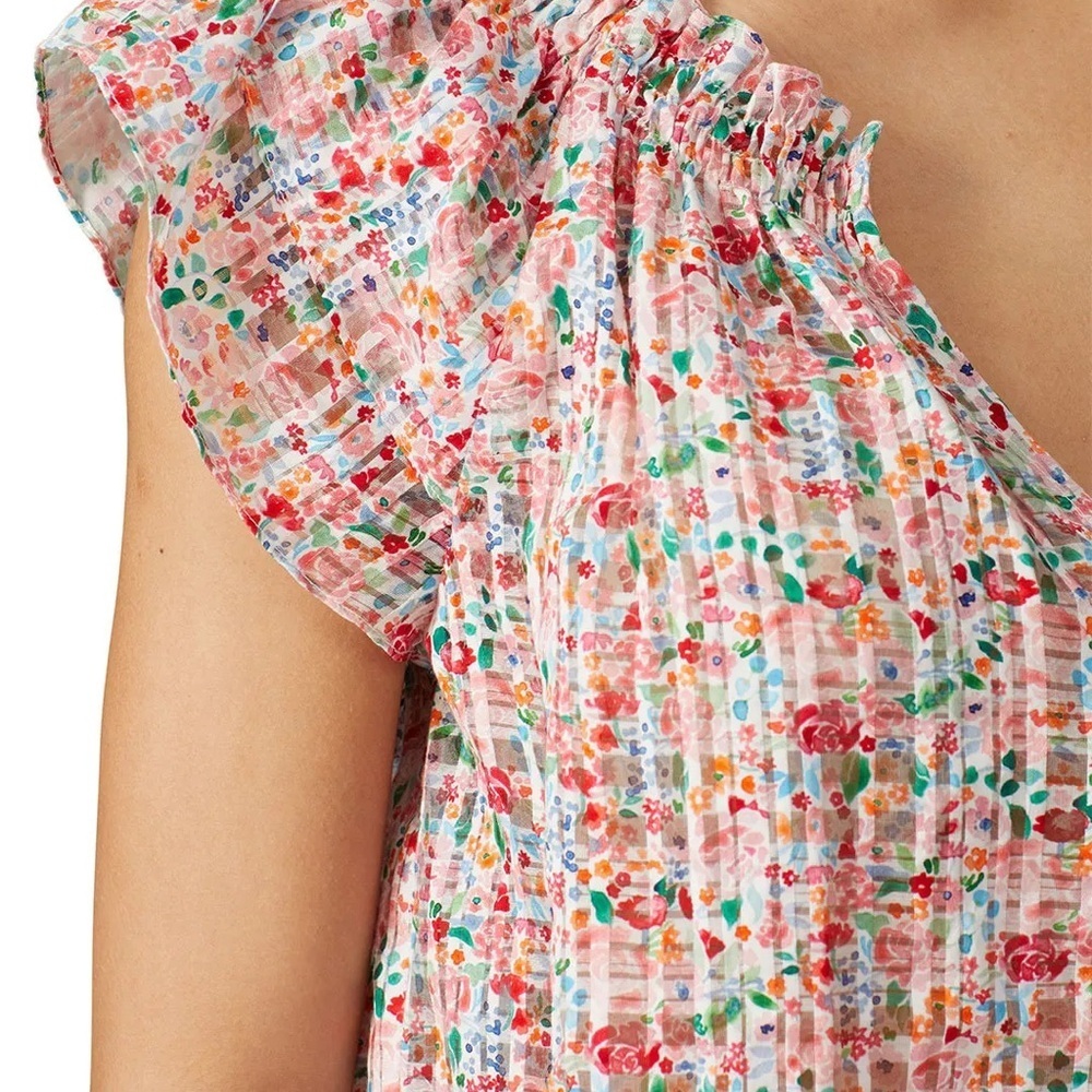 Elodia top by Shoshanna x RTR floral blouse size XL - Picture 2 of 5